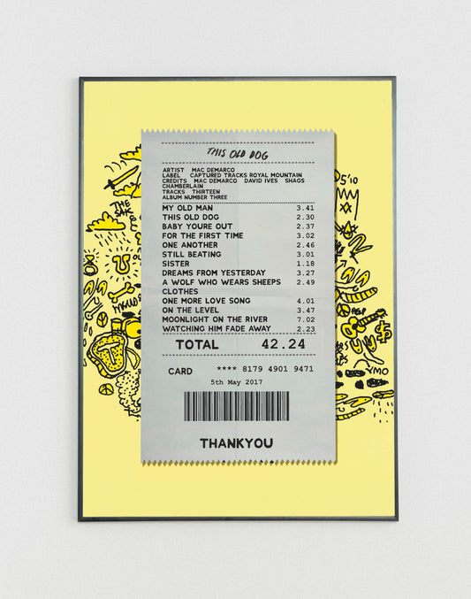 Mac DeMarco This Old Dog receipt poster
