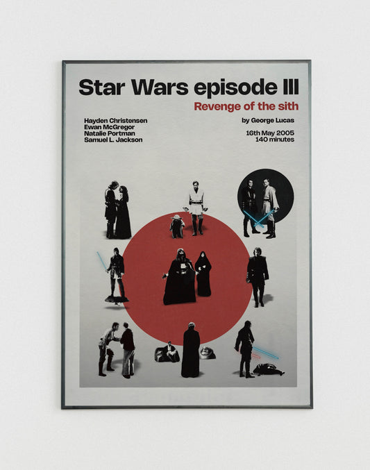 Star Wars Revenge of the Sith miniatures poster