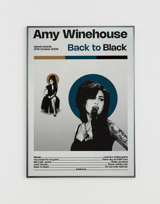 Amy Winehouse Back to Black poster