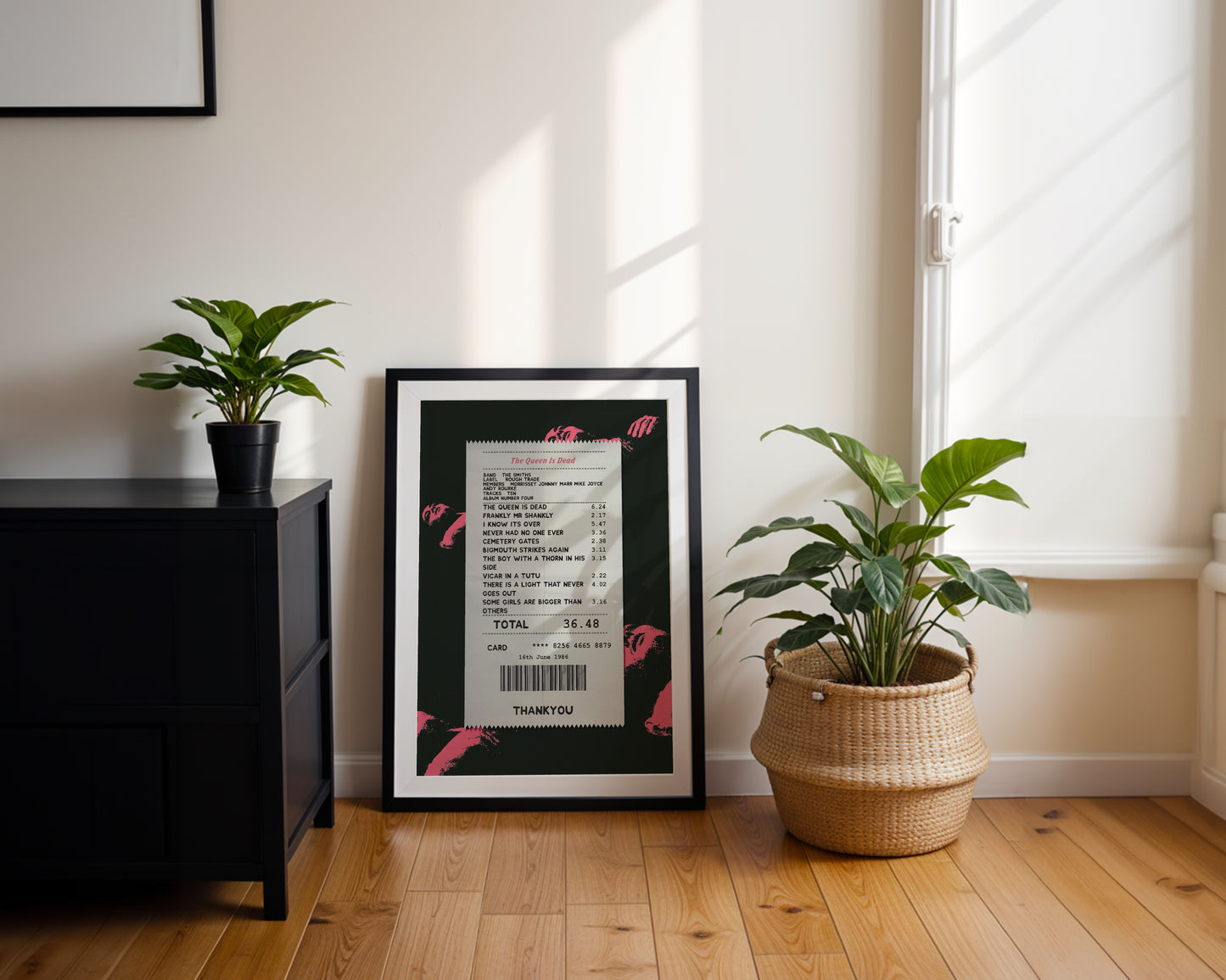 The Smiths Queen is Dead receipt poster