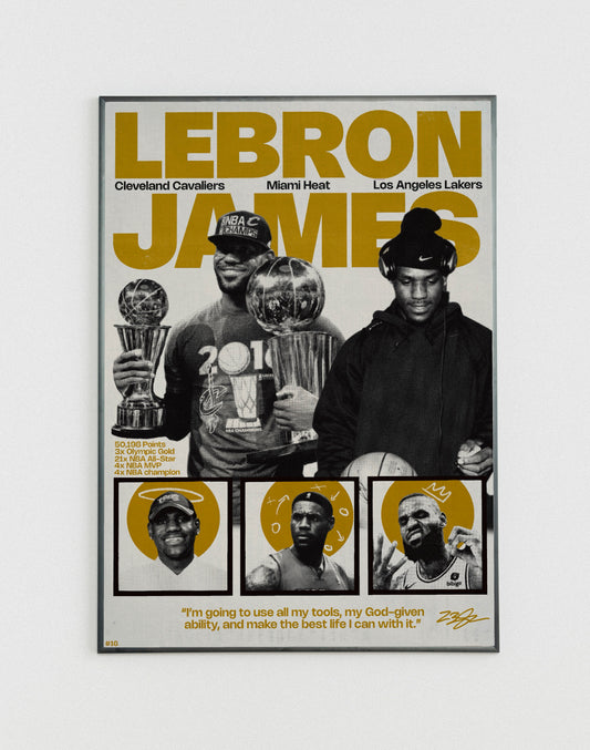 #16 LeBron James poster