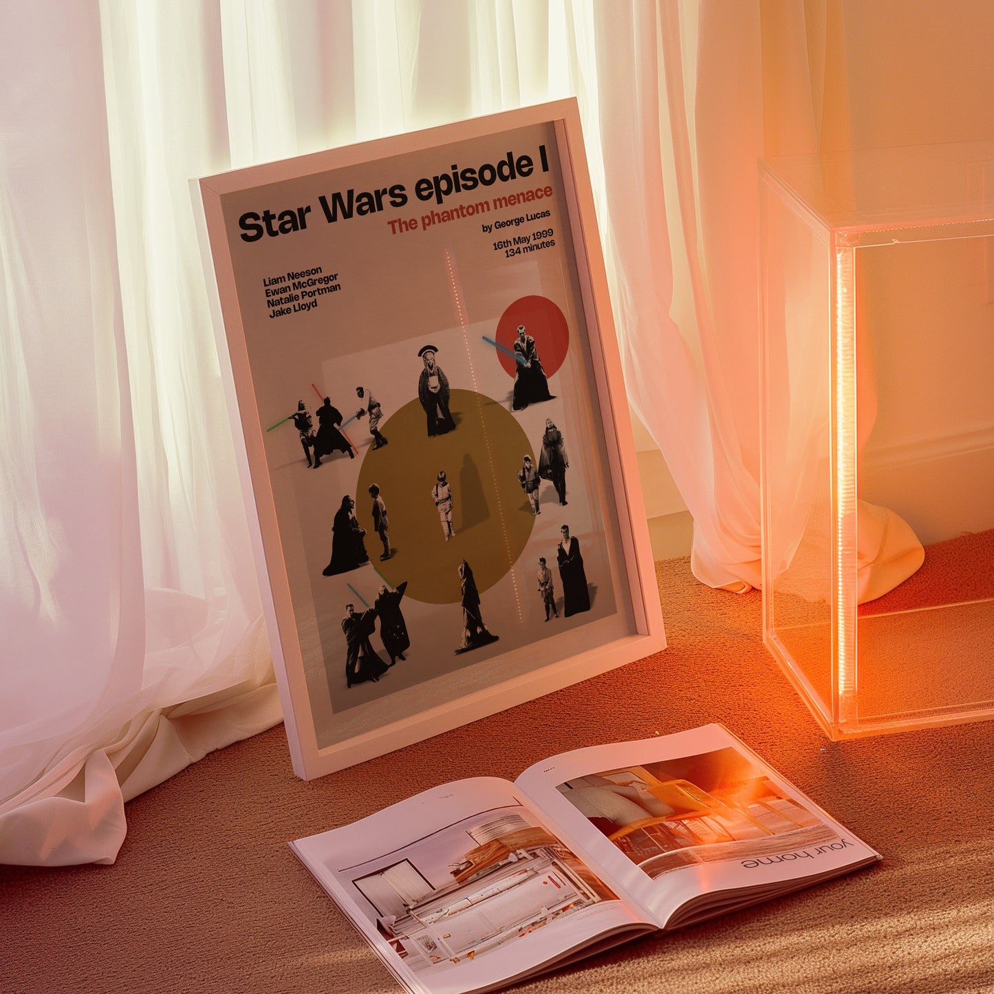 Star Wars The Phantom Menace miniatures poster