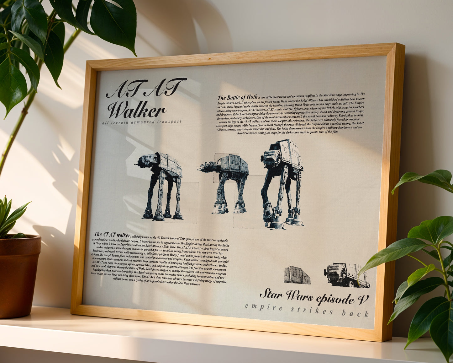 Star Wars AT AT poster