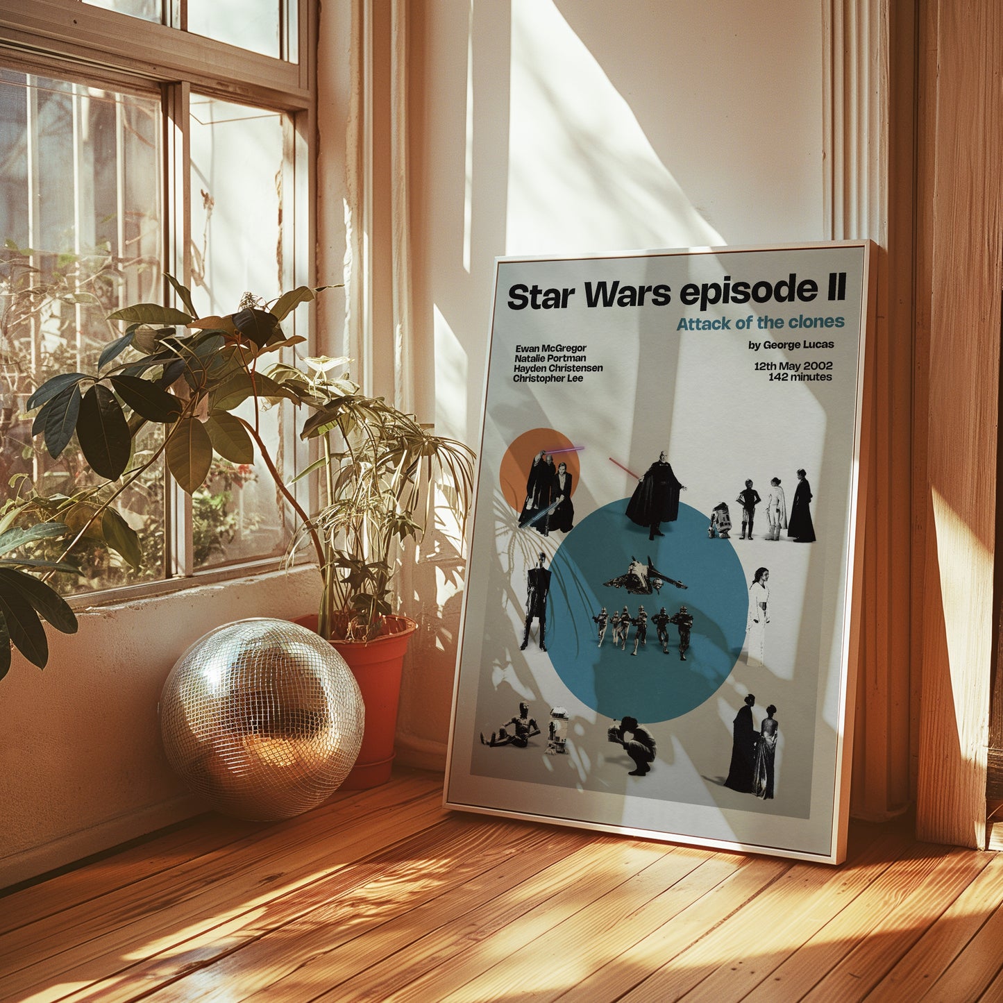 Star Wars Attack of the Clones miniatures poster