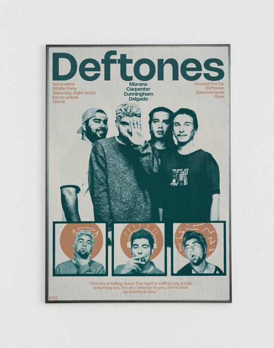 #33 Deftones poster