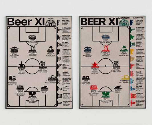 Beer football XI poster