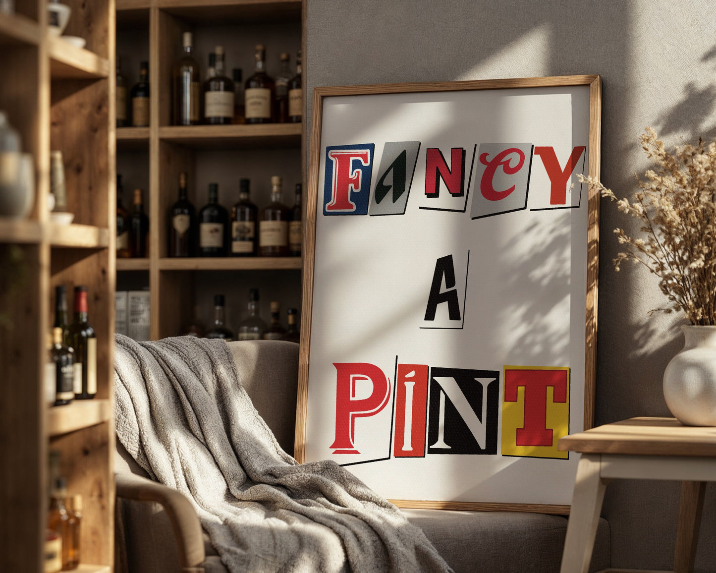 Beer letter cut outs poster