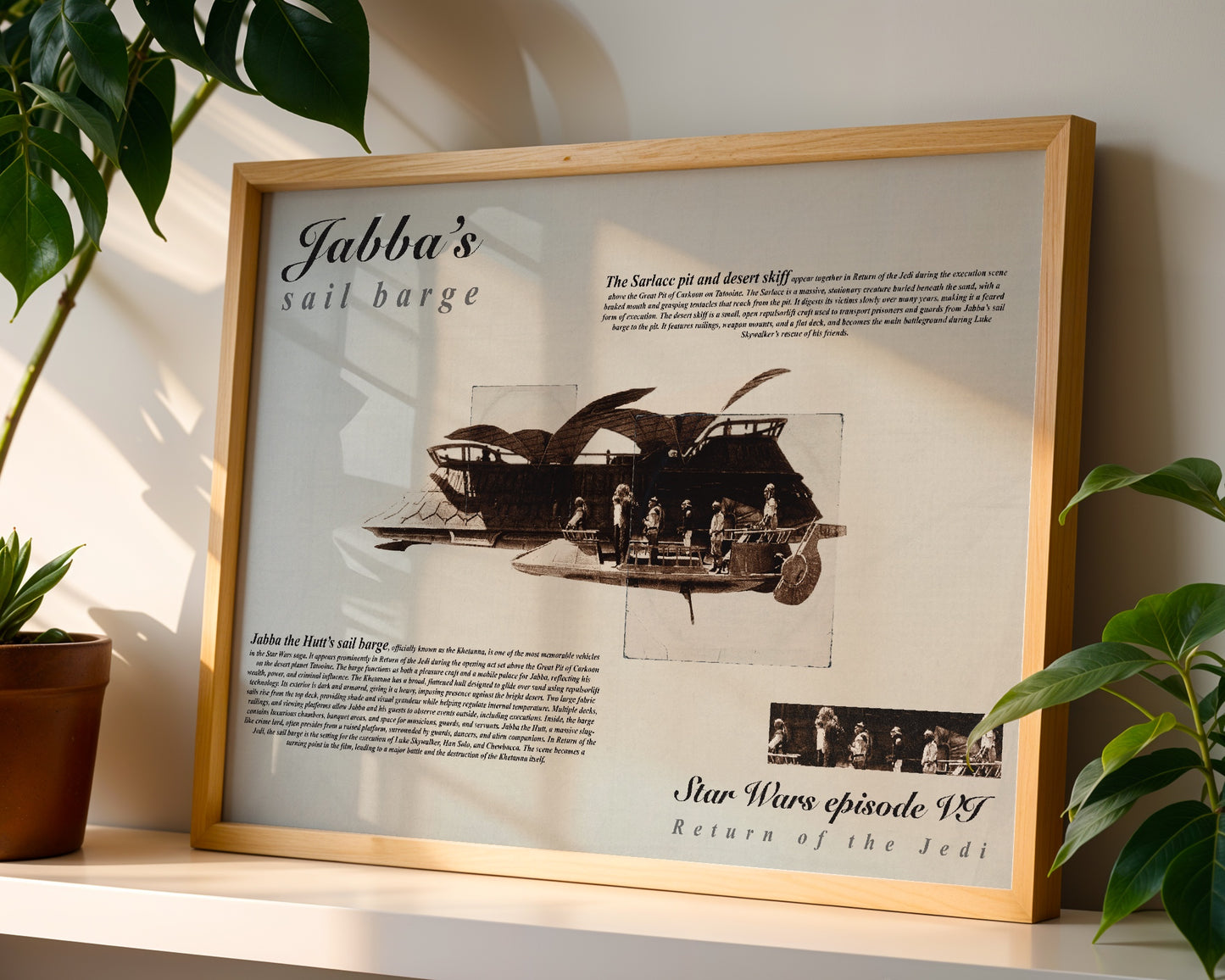 Star Wars Jabba Sail Barge poster