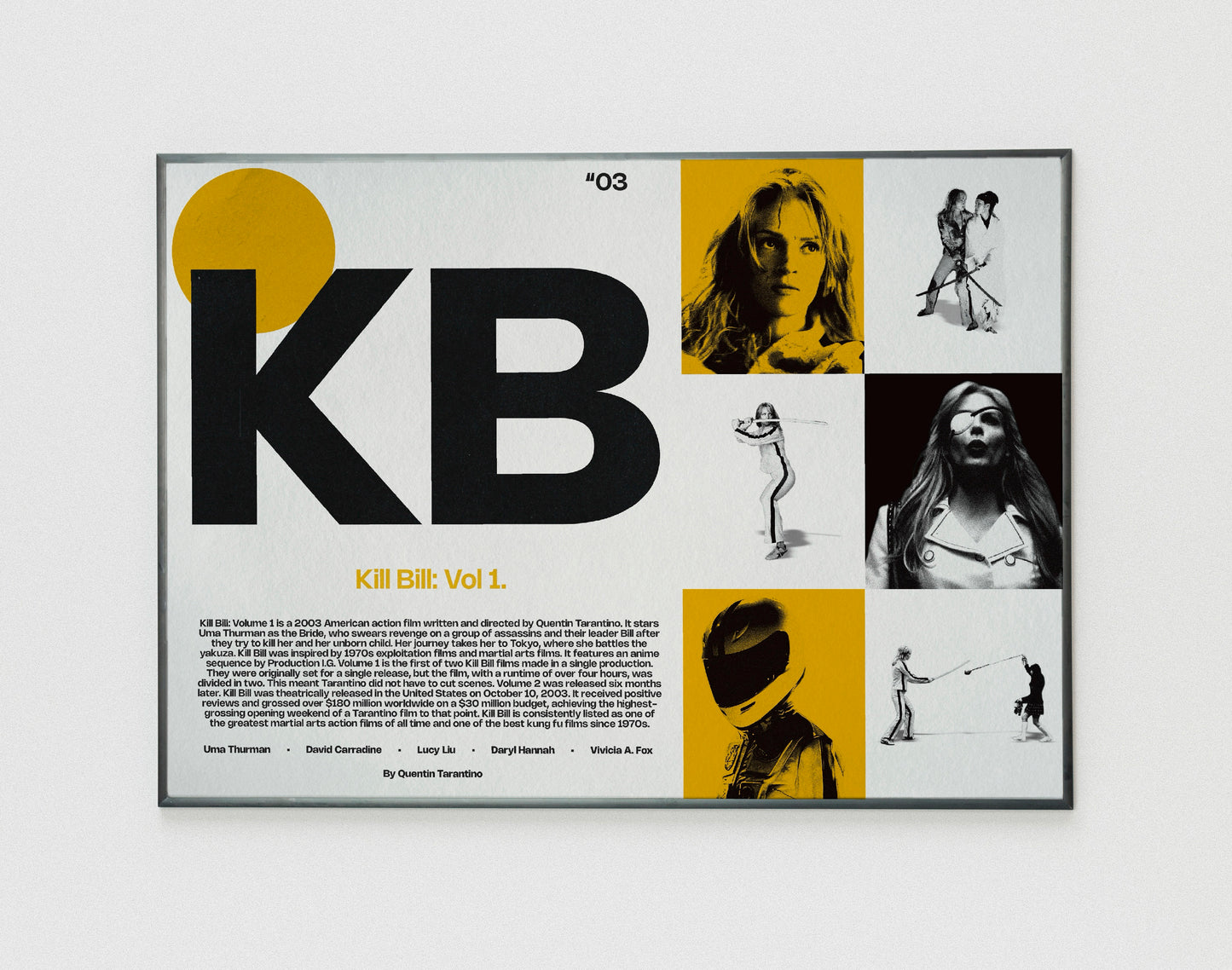 KB Kill Bill film poster