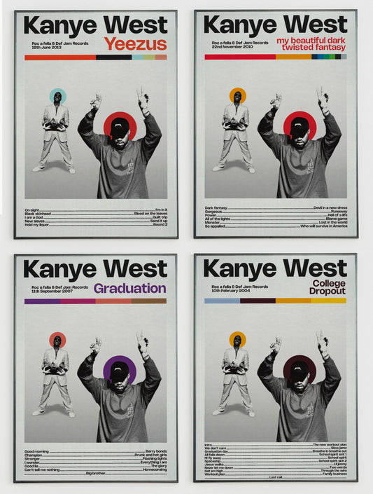 Kanye West album posters