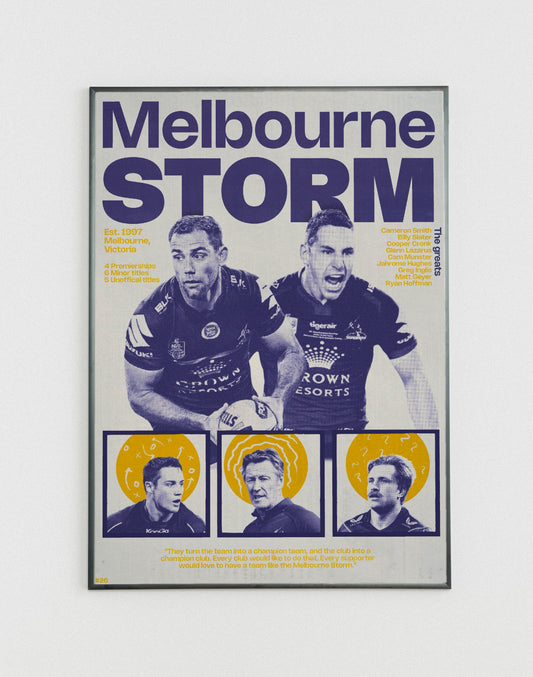 #26 Melbourne Storm poster
