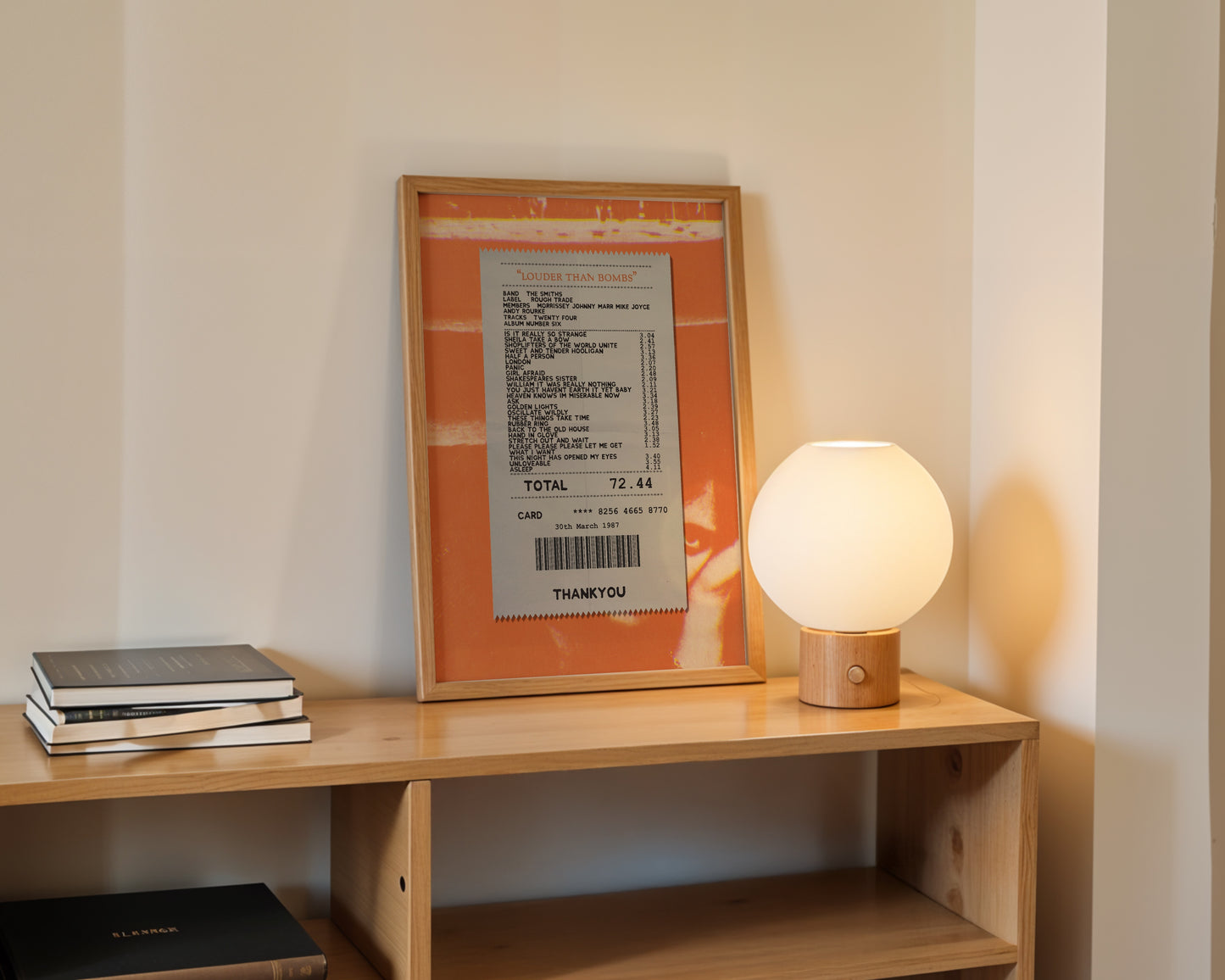 The Smiths Louder than Bombs receipt poster
