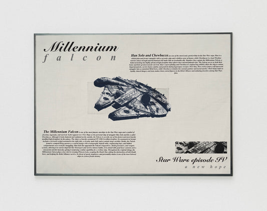Star Wars Millennium Falcon poster