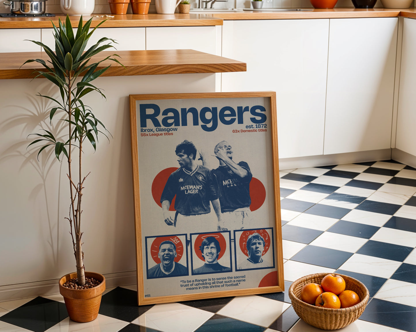 #61 Glasgow Rangers poster