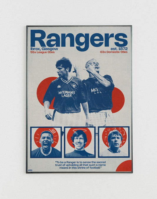 #61 Glasgow Rangers poster