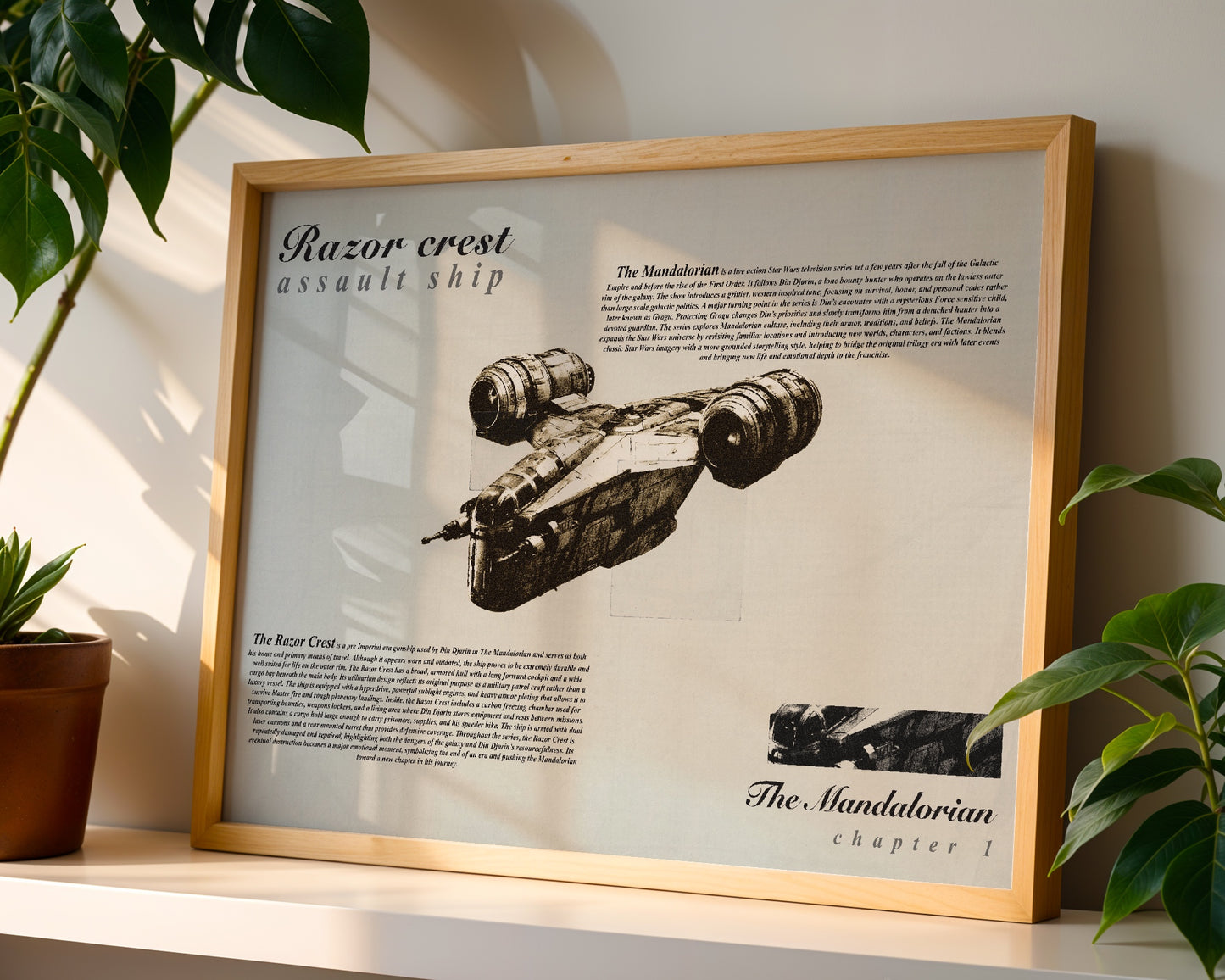 Star Wars Razor Crest poster