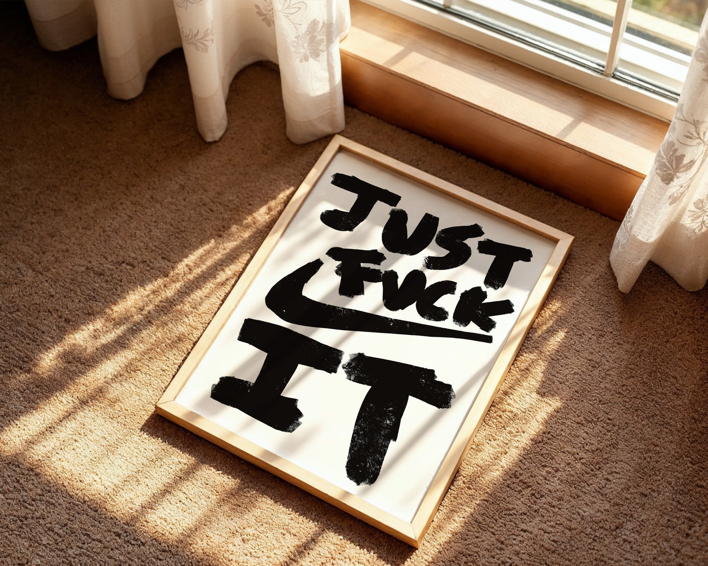 Nike Just fuck it poster