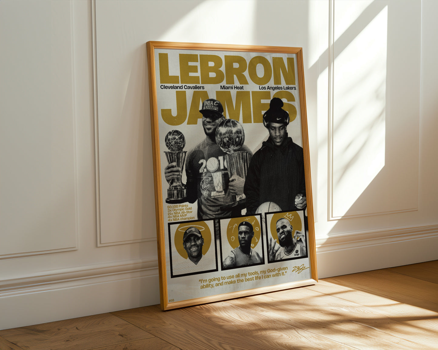 #16 LeBron James poster