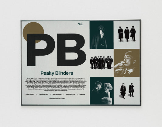 PB Peaky Blinders show poster