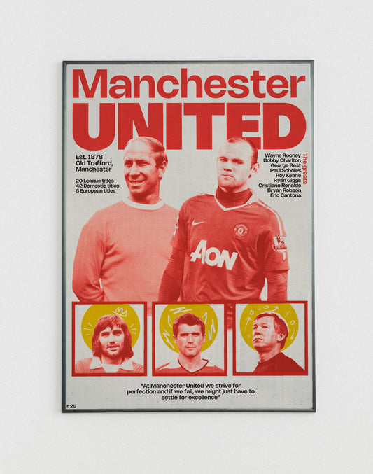 #25 Manchester United poster