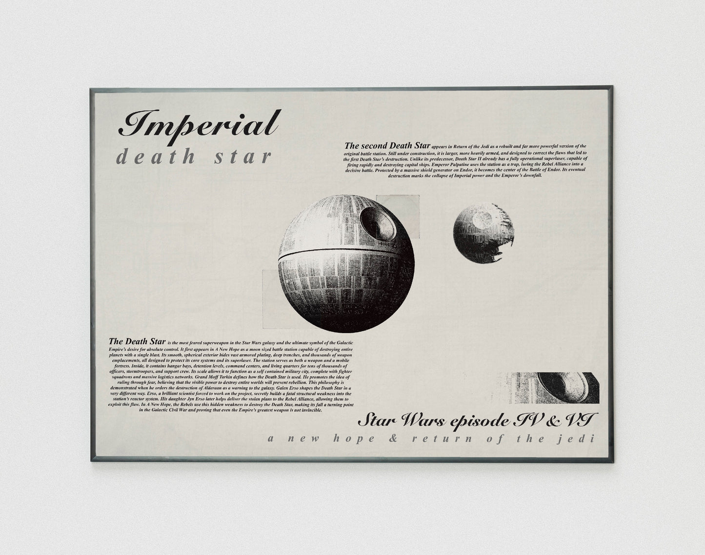 Star Wars Imperial Death Star poster