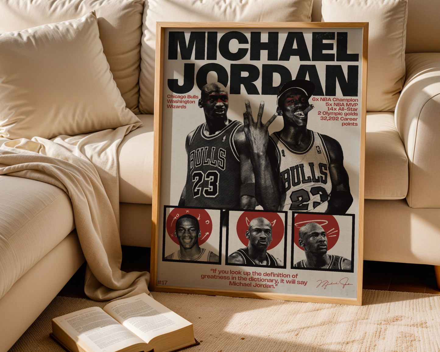 #17 Michael Jordan poster
