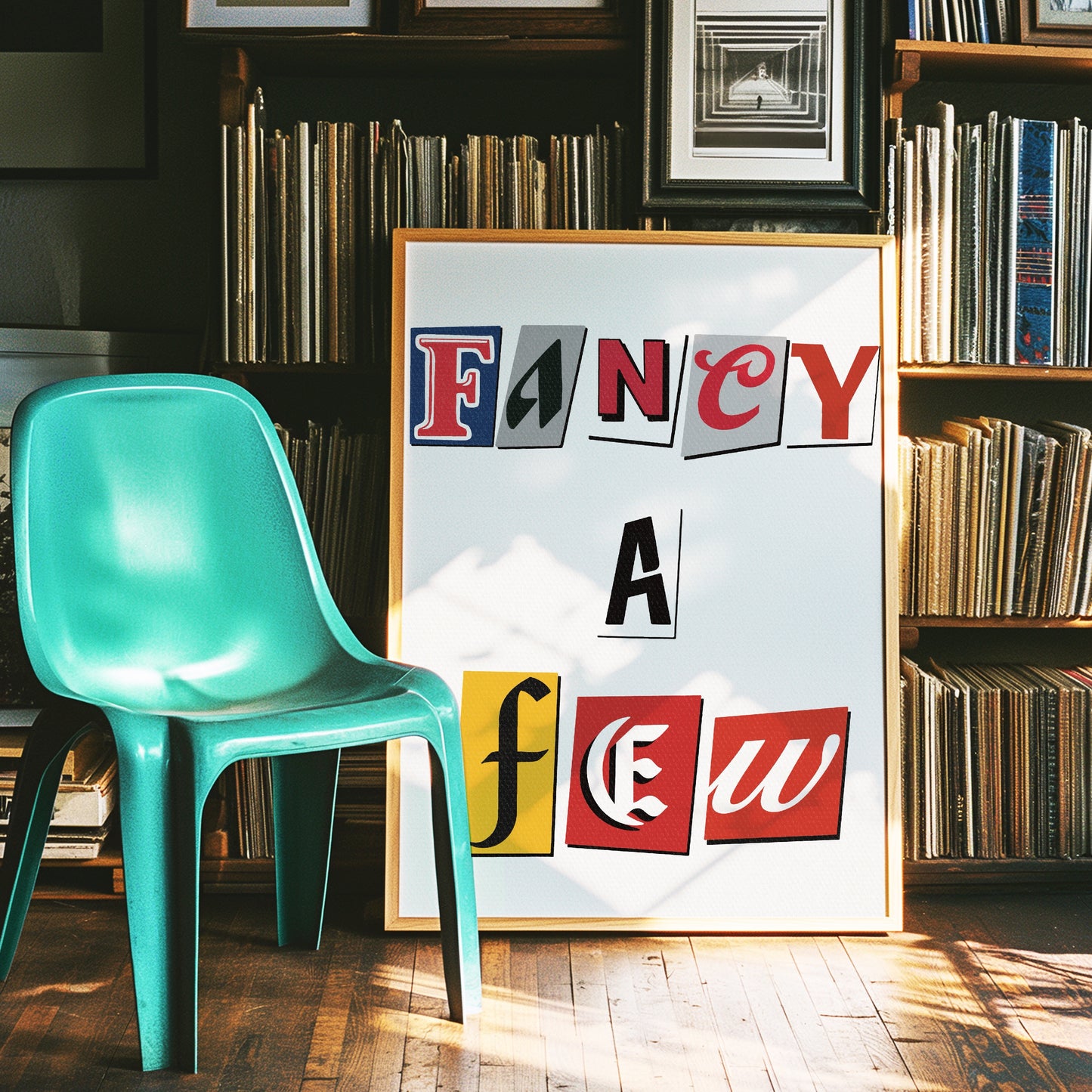 Beer letter cut outs poster