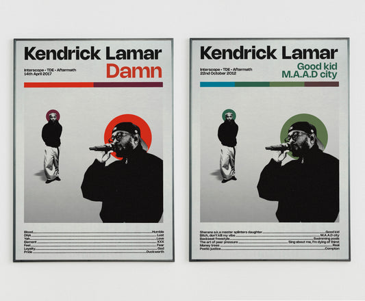 Kendrick Lamar Album posters