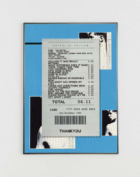 The Smiths Hatful of Hollow receipt poster