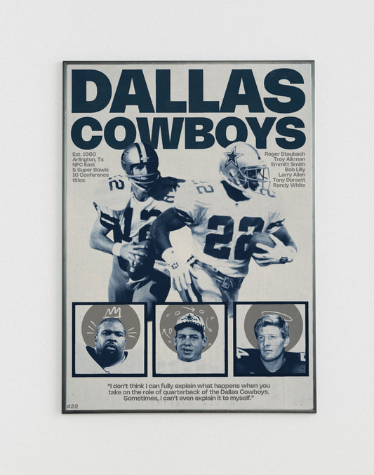 #22 Dallas Cowboys poster