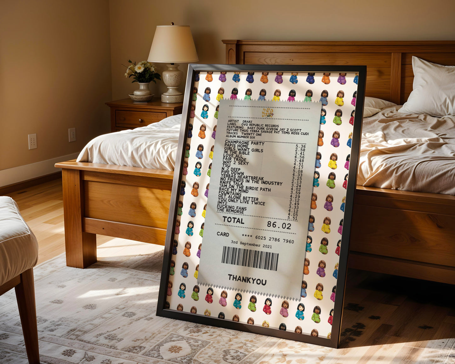 Drake Certified Lover Boy receipt poster