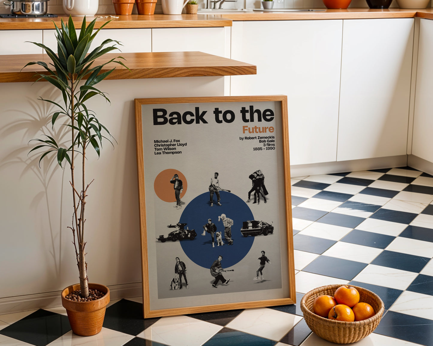 Back to the Future miniatures poster