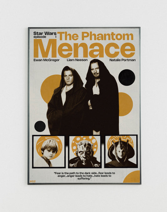 #62 Star Wars episode I - The Phantom Menace poster