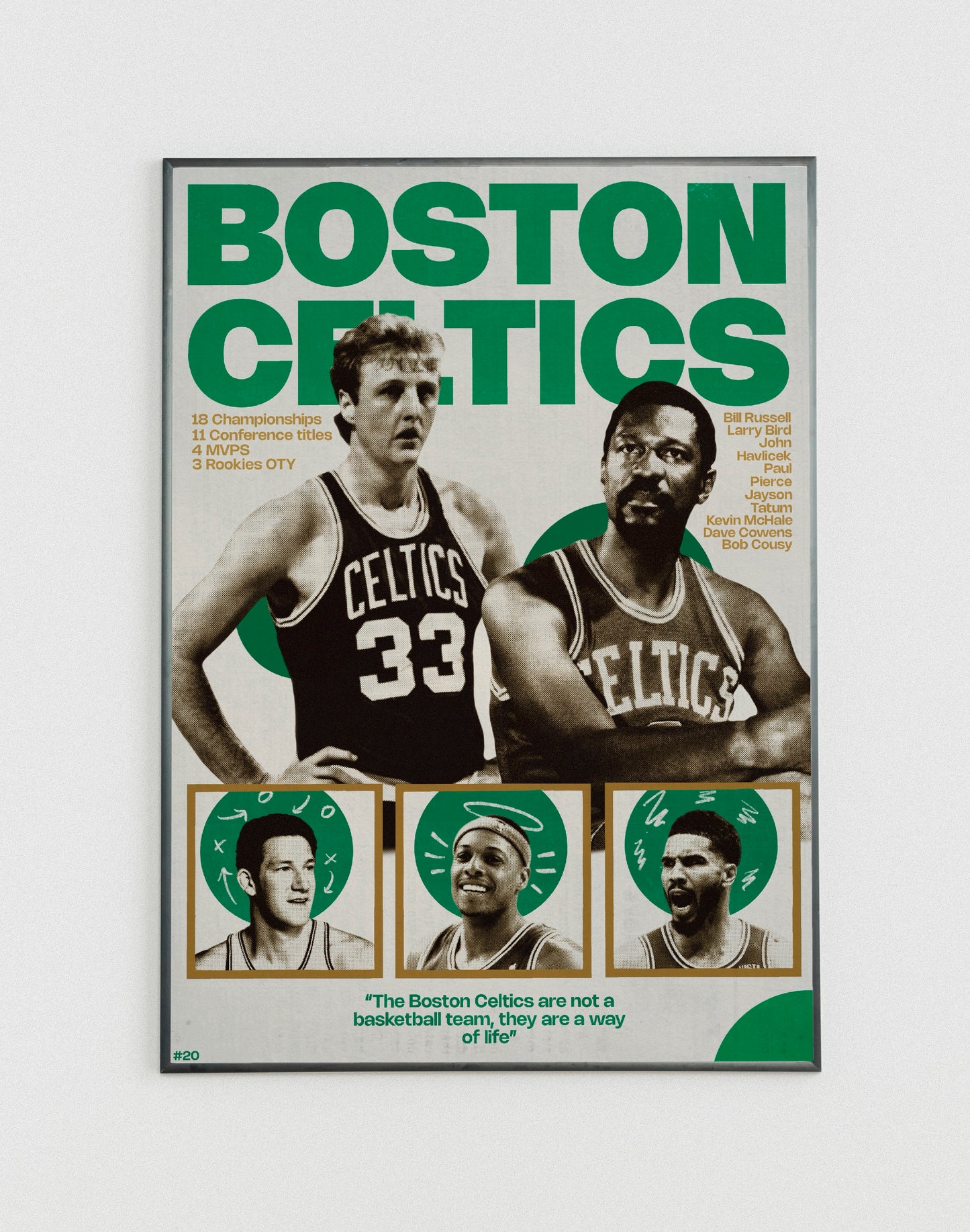 #20 Boston Celtics poster