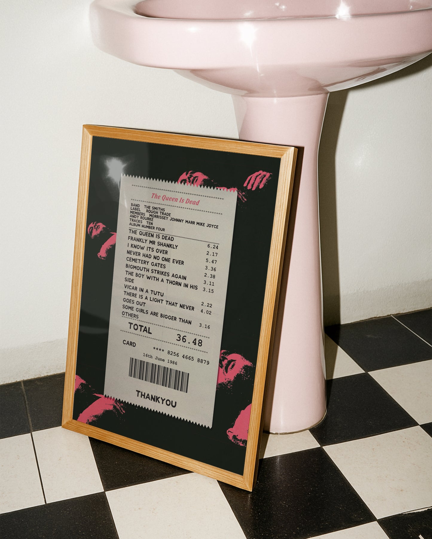 The Smiths Queen is Dead receipt poster