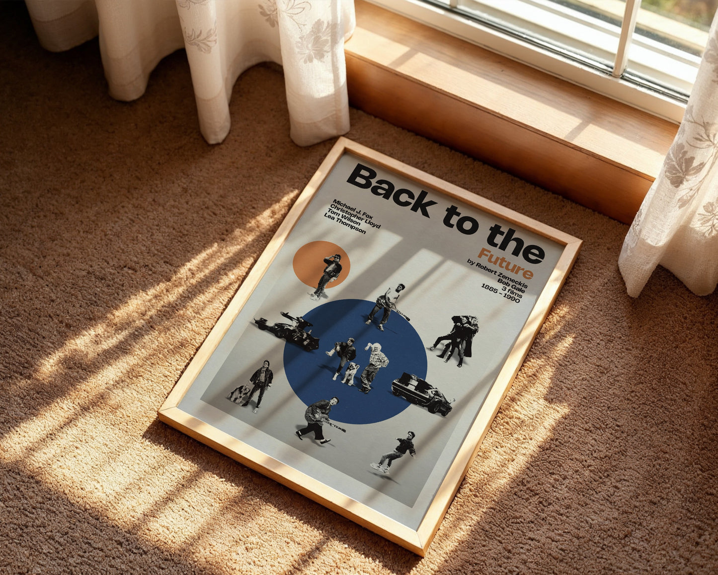 Back to the Future miniatures poster