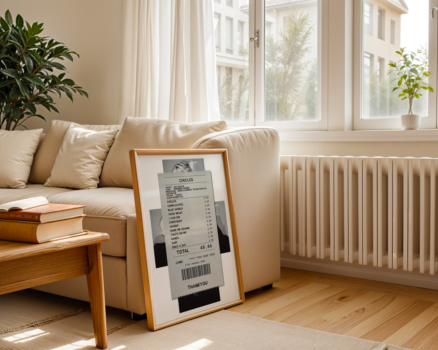 Mac Miller Circles receipt poster