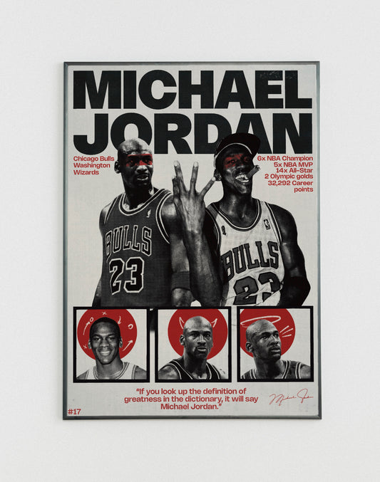 #17 Michael Jordan poster
