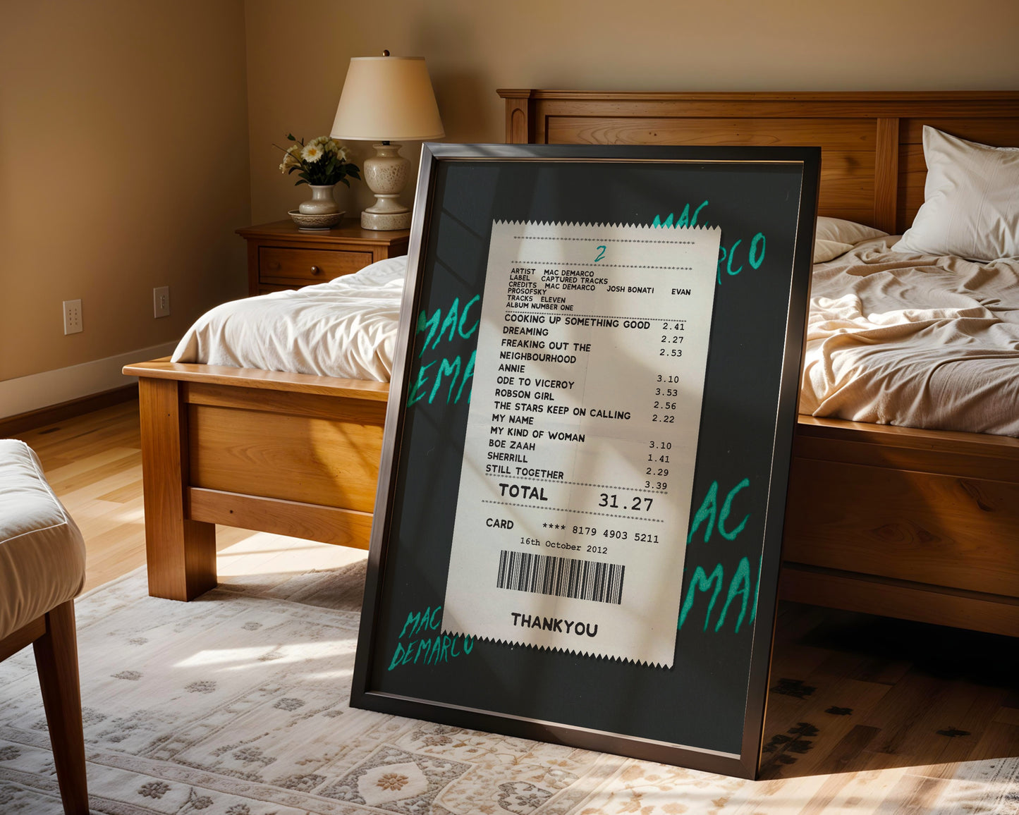 Mac DeMarco 2 receipt poster