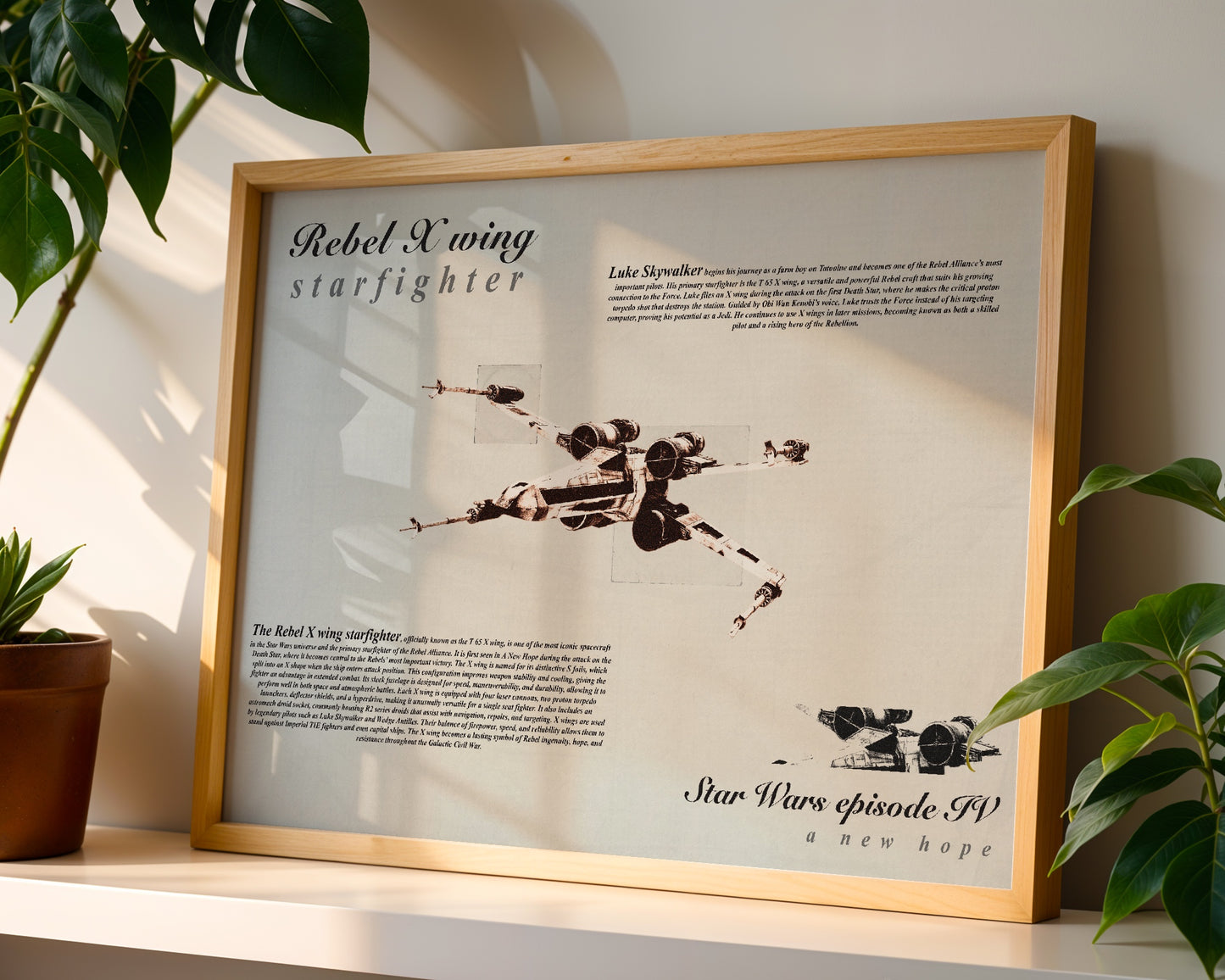 Star Wars X Wing Star poster