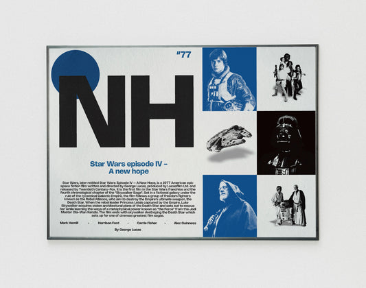 NH Star Wars a New Hope film poster