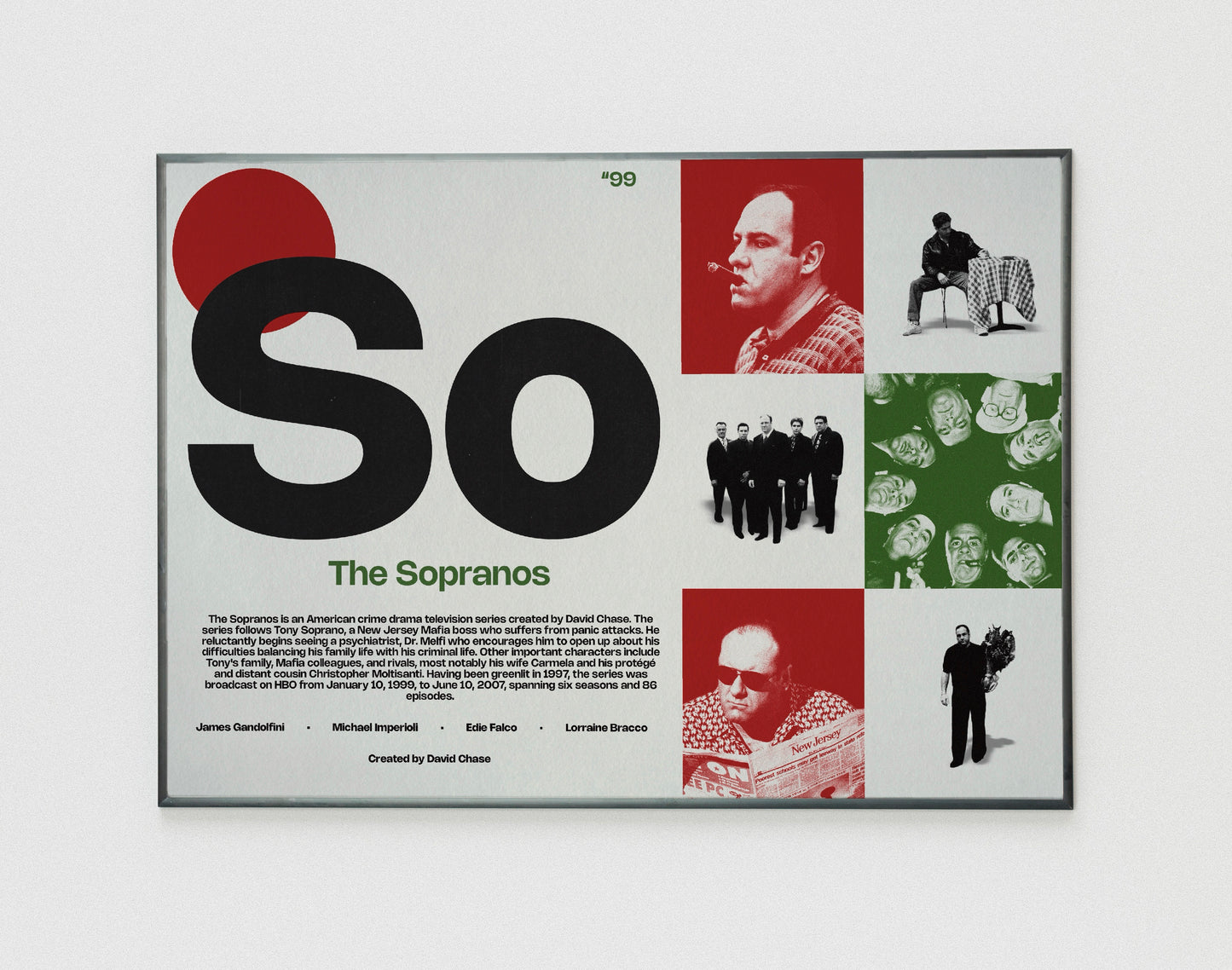 So The Sopranos show poster