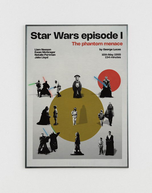 Star Wars The Phantom Menace miniatures poster