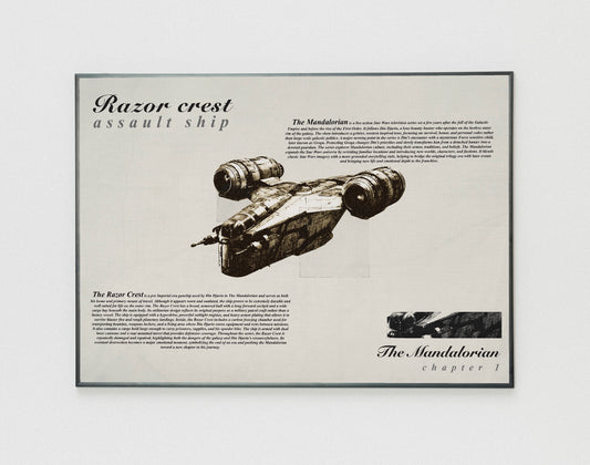 Star Wars Razor Crest poster