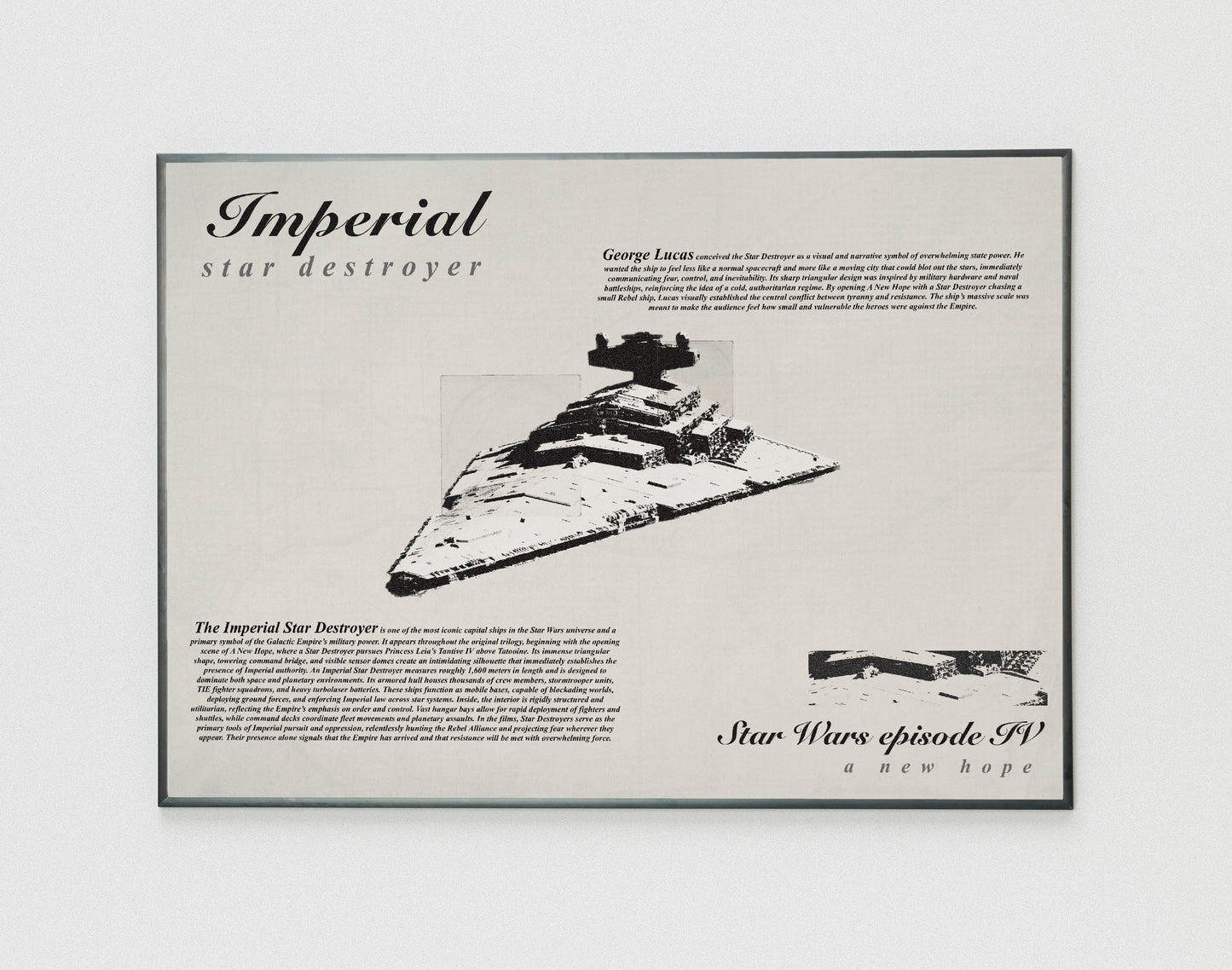 Star Wars Star Destroyer poster