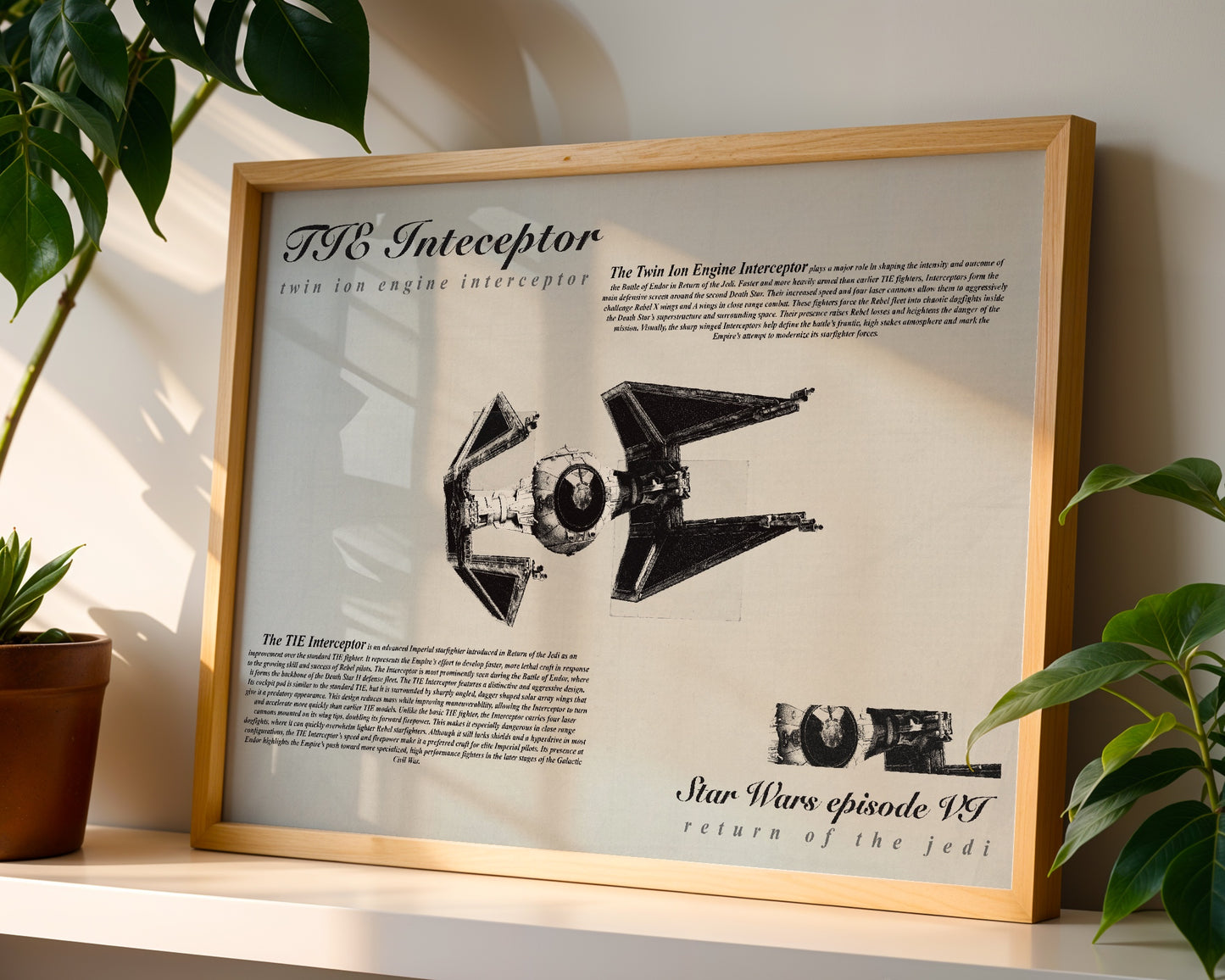 Star Wars TIE Inteceptor poster