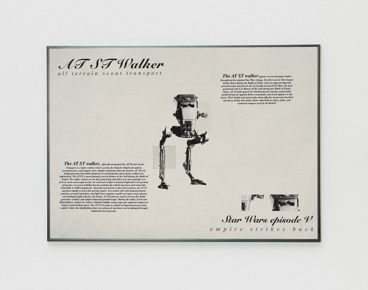 Star Wars AT ST poster