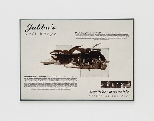 Star Wars Jabba Sail Barge poster