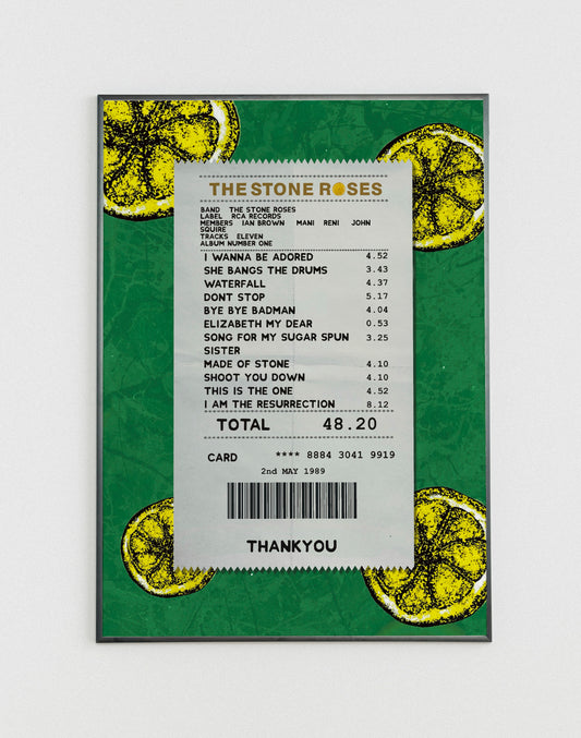 Stone Roses receipt poster