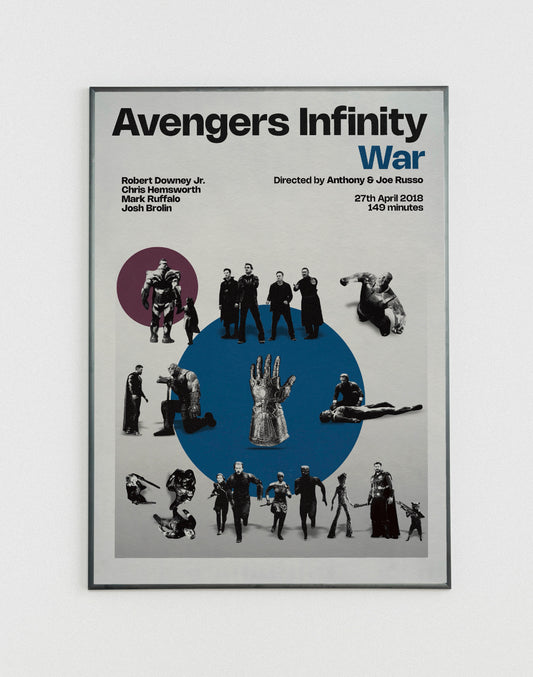 Avengers Infinity War miniatures poster